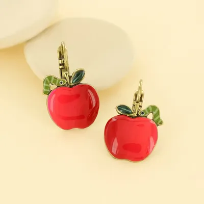 Bijoux - DORMEUSES PEPIN COULEUR BRONZE ROUGE - TARATATA BIJOUX