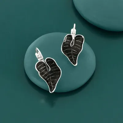 Jewelry - FABULOUS SLEEPERS SILVER BLACK COLOR - TARATATA BIJOUX