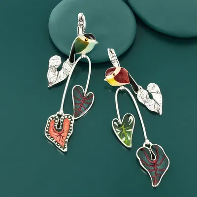 Bijoux - DORMEUSES FABULEUSE COULEUR ARGENT MULTI - TARATATA BIJOUX