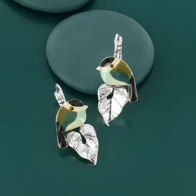 Bijoux - DORMEUSES FABULEUSE COULEUR ARGENT VERT - TARATATA BIJOUX