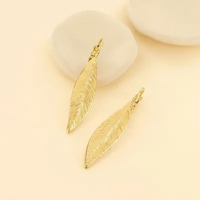 Bijoux - DORMEUSES OLIVE COULEUR DORE - TARATATA BIJOUX