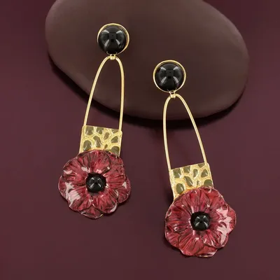 Jewelry - CARMEN FLEA MARKS GOLD RED - TARATATA BIJOUX