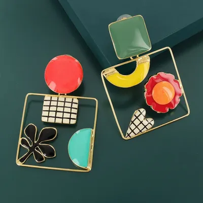 Jewelry - ARTY CLIPS GOLD MULTI COLOUR - TARATATA BIJOUX