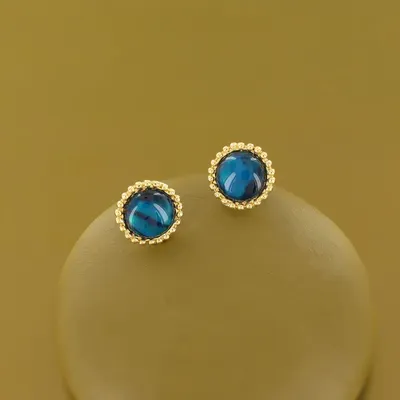 Jewelry - ZEN CHIPS GOLD BLUE COLOR - TARATATA BIJOUX