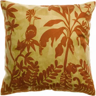 Cushions - Embroidered Cushion Raki Gold 45 X 45 - MAISON VIVARAISE - SDE VIVARAISE WINKLER
