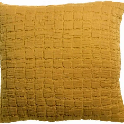 Coussins - Coussin Swami Safran 45 x 45 - MAISON VIVARAISE - SDE VIVARAISE WINKLER