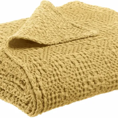 Linge de lit - Jeté Tana Gold 240 x 260 - MAISON VIVARAISE - SDE VIVARAISE WINKLER