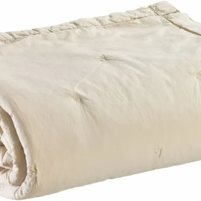 Bed linens - Tika Bed Throw Naturel 180 X 260 - MAISON VIVARAISE - SDE VIVARAISE WINKLER
