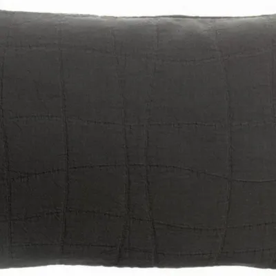 Coussins - Coussin recyclé Titou Carbone 30 x 50 - MAISON VIVARAISE - SDE VIVARAISE WINKLER