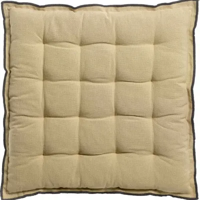 Chaises - Galette de chaise Grace recyclée Camel 40 x 40 x 3 cm - MAISON VIVARAISE - SDE VIVARAISE WINKLER