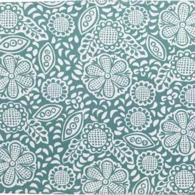 Nappes - Set de table enduit Kira recyclé Paon 33 x 48 - MAISON VIVARAISE - SDE VIVARAISE WINKLER