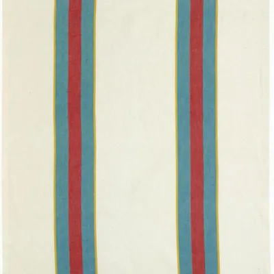 Torchons - Torchon recyclé lavé Yuna Bleu/naturel 50 x 70 - MAISON VIVARAISE - SDE VIVARAISE WINKLER