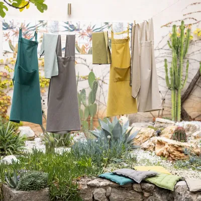 Chaises - Galette de chaise Grace recyclée Vert jardin 40 x 40 x 3 cm - MAISON VIVARAISE - SDE VIVARAISE WINKLER