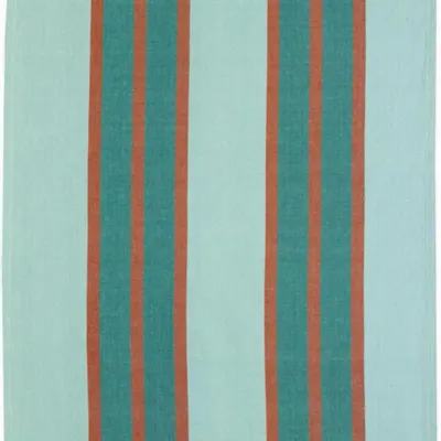 Torchons - Torchon recyclé lavé Yuna Vert eau 50 x 70 - MAISON VIVARAISE - SDE VIVARAISE WINKLER