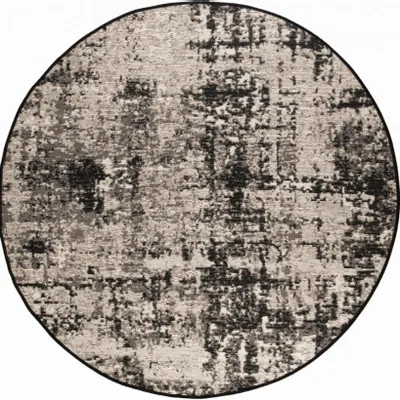 Tapis - Tapis Catania 2 outdoor Noir Diamètre 160 cm - MAISON VIVARAISE - SDE VIVARAISE WINKLER