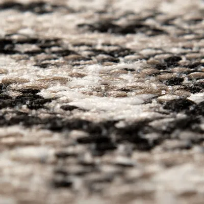 Tapis - Tapis Catania 2 outdoor Noir Diamètre 160 cm - MAISON VIVARAISE - SDE VIVARAISE WINKLER