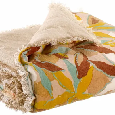 Bed linens - Alina Printed Comforter Dragée 85 X 200 - MAISON VIVARAISE - SDE VIVARAISE WINKLER