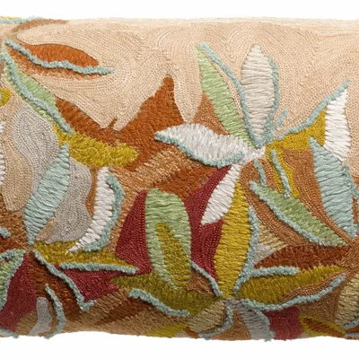 Cushions - Embroidered Cushion Alina Dragée 30 X 50 - MAISON VIVARAISE - SDE VIVARAISE WINKLER