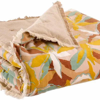 Plaids - Plaid imprimé Alina Dragée 135 x 200 - MAISON VIVARAISE - SDE VIVARAISE WINKLER