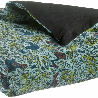 Bed linens - Ariane Printed Comforter Pétrole 85 X 200 - MAISON VIVARAISE - SDE VIVARAISE WINKLER
