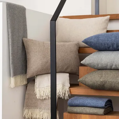 Plaids - Plaid Carina Perle 130 x 190 - MAISON VIVARAISE - SDE VIVARAISE WINKLER