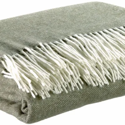 Throw blankets - Carina Throw Blanket Olive 130 X 190 - MAISON VIVARAISE - SDE VIVARAISE WINKLER