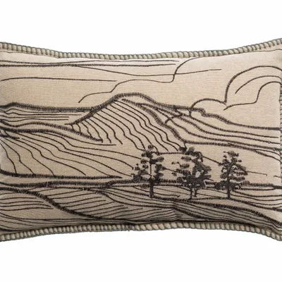 Coussins - Coussin brodé Dusko Thym 30 x 50 - MAISON VIVARAISE - SDE VIVARAISE WINKLER