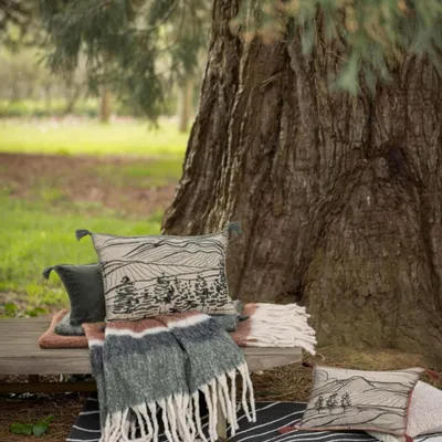 Coussins - Coussin brodé Dusko Thym 30 x 50 - MAISON VIVARAISE - SDE VIVARAISE WINKLER