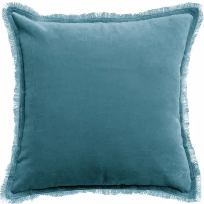 Cushions - Plain Cushion Fara Acier 45 X 45 - MAISON VIVARAISE - SDE VIVARAISE WINKLER