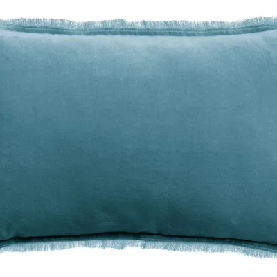 Coussins - Coussin uni Fara Acier 40 x 65 - MAISON VIVARAISE - SDE VIVARAISE WINKLER