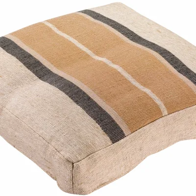 Cushions - Gatsby Floor Cushion Sienne 55 X 55 X 10 - MAISON VIVARAISE - SDE VIVARAISE WINKLER
