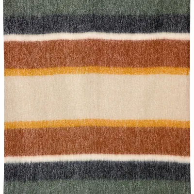 Throw blankets - Recycled Striped Throw Isabel Rouille 130 X 160 - MAISON VIVARAISE - SDE VIVARAISE WINKLER