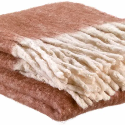 Plaids - Plaid uni recyclé Isabel Rouille 130 x 160 - MAISON VIVARAISE - SDE VIVARAISE WINKLER