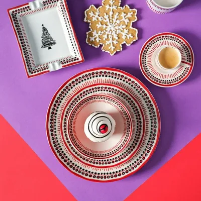 Platter and bowls - Holiday Collection Dinner Plate - ATÖLYE SIR