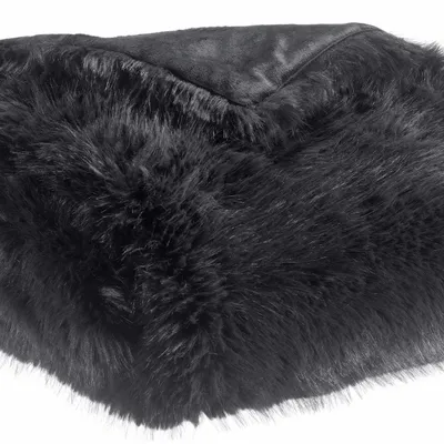 Throw blankets - Recycled Throw Nolan Caviar 130 X 170 - MAISON VIVARAISE - SDE VIVARAISE WINKLER