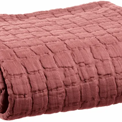 Bed linens - Swami Bed Throw Sienne 240 X 260 - MAISON VIVARAISE - SDE VIVARAISE WINKLER