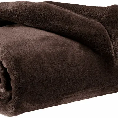 Throw blankets - Tender Throw Blanket Ébène 150 X 200 - MAISON VIVARAISE - SDE VIVARAISE WINKLER