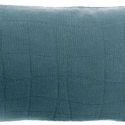 Coussins - Coussin recyclé Titou Acier 30 x 50 - MAISON VIVARAISE - SDE VIVARAISE WINKLER