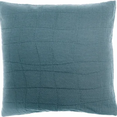 Cushions - Recycled Cushion Titou Acier 45 X 45 - MAISON VIVARAISE - SDE VIVARAISE WINKLER