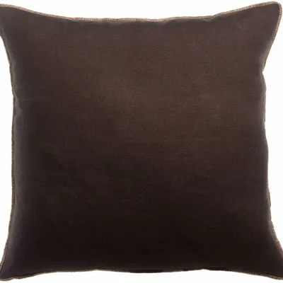 Cushions - Zeff Céleste Cushion Ébène 45 X 45 - MAISON VIVARAISE - SDE VIVARAISE WINKLER