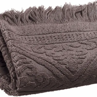 Serviettes de bain - Serviette invité Zoé Ébène 30 x 50 - MAISON VIVARAISE - SDE VIVARAISE WINKLER