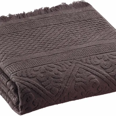 Bath towels - Zoé Bath Towel Ébène 70 X 140 - MAISON VIVARAISE - SDE VIVARAISE WINKLER