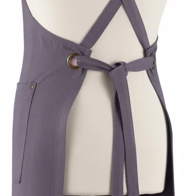 Aprons - Recycled kitchen apron with pockets Artisan Ombre 72 X 85 - MAISON VIVARAISE - SDE VIVARAISE WINKLER