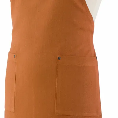 Kitchen linens - Recycled kitchen apron with pockets Artisan Cannelle 72 X 85 - MAISON VIVARAISE - SDE VIVARAISE WINKLER