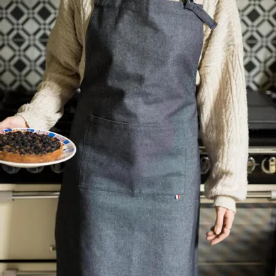 Tabliers de cuisine - Tablier de cuisine Edouard Jeans 64 x 85 - MAISON VIVARAISE - SDE VIVARAISE WINKLER