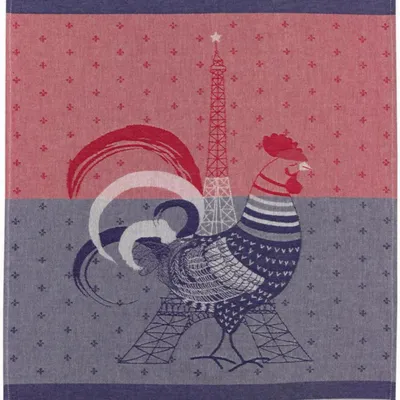 Dish towels - Jacquard Tea Towel Cocorico Multicolore 50 X 70 - MAISON VIVARAISE - SDE VIVARAISE WINKLER