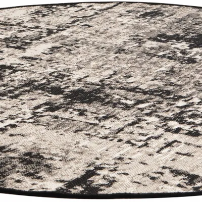 Rugs - Catania 2 Outdoor Rug Noir Diamètre 200 - MAISON VIVARAISE - SDE VIVARAISE WINKLER