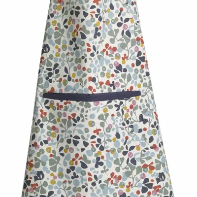 Aprons - Recycled kitchen apron with pocket Greta Multico 72 X 85 - MAISON VIVARAISE - SDE VIVARAISE WINKLER