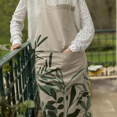 Aprons - Majda Kitchen Apron with Pocket Multico 72 X 85 - MAISON VIVARAISE - SDE VIVARAISE WINKLER