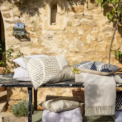 Plaids - Plaid Cambra Naturel 140 x 200 - MAISON VIVARAISE - SDE VIVARAISE WINKLER